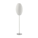 Spherical Ribbed Shade Floor Lamp