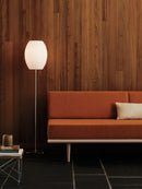 Spherical Ribbed Shade Floor Lamp