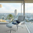 Spherical Ribbed Shade Floor Lamp