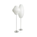 Spherical Ribbed Shade Floor Lamp