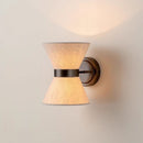 Amber Linen Hourglass Wall Light
