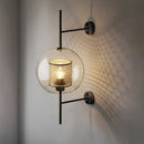 Glass Tube Metal Rod Wall Light