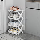 Geometric Tiered Shoe Display Tower