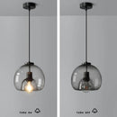 Charcoal Glass Sphere Suspension Light