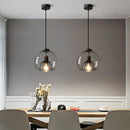 Charcoal Glass Sphere Suspension Light
