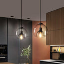 Charcoal Glass Sphere Suspension Light