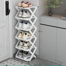 Geometric Tiered Shoe Display Tower