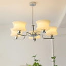 Vintage Gold Glass Ceiling Chandelier Light Fixture
