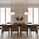 Nordic Sculpted Glass Pendant Light