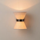 Amber Linen Hourglass Wall Light