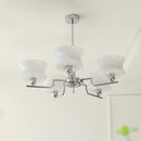 Vintage Gold Glass Ceiling Chandelier Light Fixture