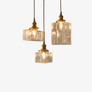 Vintage Textured Glass Pendant Light