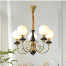 Multi-Light Glass Chandelier