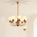 Multi-Light Glass Chandelier