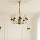 Multi-Light Glass Chandelier