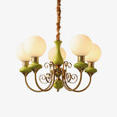 Multi-Light Glass Chandelier