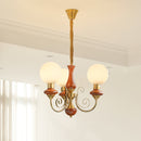 Multi-Light Glass Chandelier
