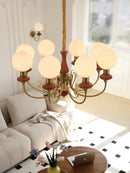 Multi-Light Glass Chandelier