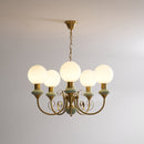 Multi-Light Glass Chandelier