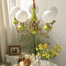 Multi-Light Glass Chandelier