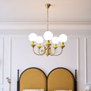 Multi-Light Glass Chandelier
