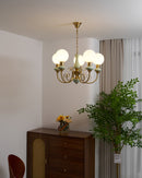 Multi-Light Glass Chandelier