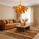 Luxury Extra Large Ostrich Feather Ceiling Chandelier