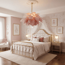Luxury Extra Large Ostrich Feather Ceiling Chandelier