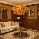 Luxury Extra Large Ostrich Feather Ceiling Chandelier