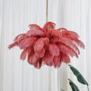 Luxury Extra Large Ostrich Feather Ceiling Chandelier