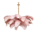 Luxury Extra Large Ostrich Feather Ceiling Chandelier