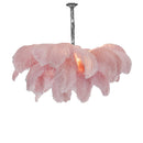 Luxury Extra Large Ostrich Feather Ceiling Chandelier