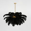 Luxury Extra Large Ostrich Feather Ceiling Chandelier