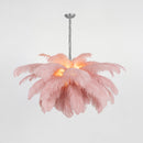 Luxury Extra Large Ostrich Feather Ceiling Chandelier