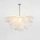 Luxury Extra Large Ostrich Feather Ceiling Chandelier