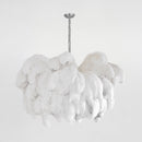 Luxury Extra Large Ostrich Feather Ceiling Chandelier