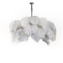Luxury Extra Large Ostrich Feather Ceiling Chandelier