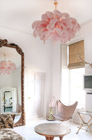 Luxury Extra Large Ostrich Feather Ceiling Chandelier