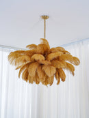 Luxury Extra Large Ostrich Feather Ceiling Chandelier