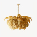 Luxury Extra Large Ostrich Feather Ceiling Chandelier