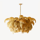 Luxury Extra Large Ostrich Feather Ceiling Chandelier