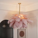 Luxury Extra Large Ostrich Feather Ceiling Chandelier