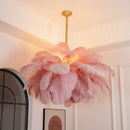 Luxury Extra Large Ostrich Feather Ceiling Chandelier