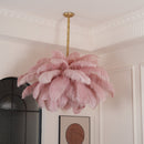Luxury Extra Large Ostrich Feather Ceiling Chandelier