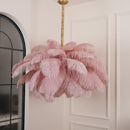 Luxury Extra Large Ostrich Feather Ceiling Chandelier