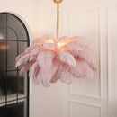 Luxury Extra Large Ostrich Feather Ceiling Chandelier