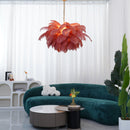 Luxury Extra Large Ostrich Feather Ceiling Chandelier
