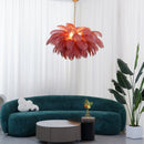 Luxury Extra Large Ostrich Feather Ceiling Chandelier