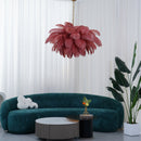 Luxury Extra Large Ostrich Feather Ceiling Chandelier