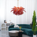 Luxury Extra Large Ostrich Feather Ceiling Chandelier